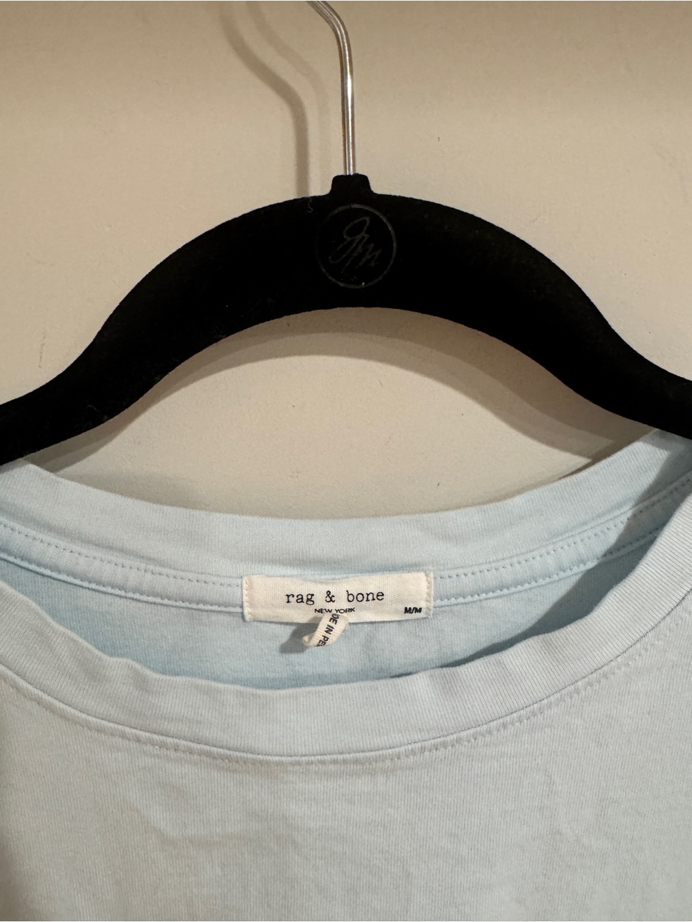 rag & bone women’s Light Blue Crew Neck T-Shirt